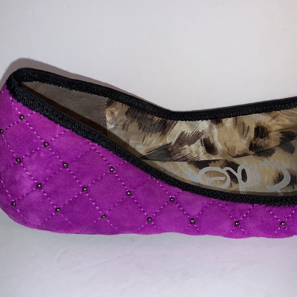 Calypso Sam Edelman Purple Quilted Flats - Picture 8 of 12